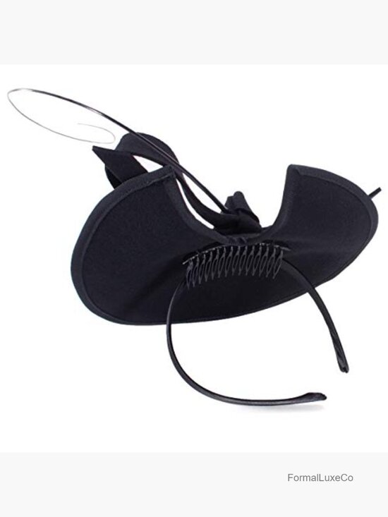 Vintage Wool Felt Saucer Fascinator Headpiece Cocktail Party Hat